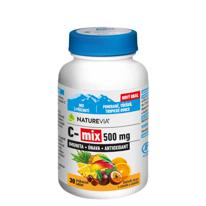 NATUREVIA C-mix 500 mg 30 žvýkacích tablet