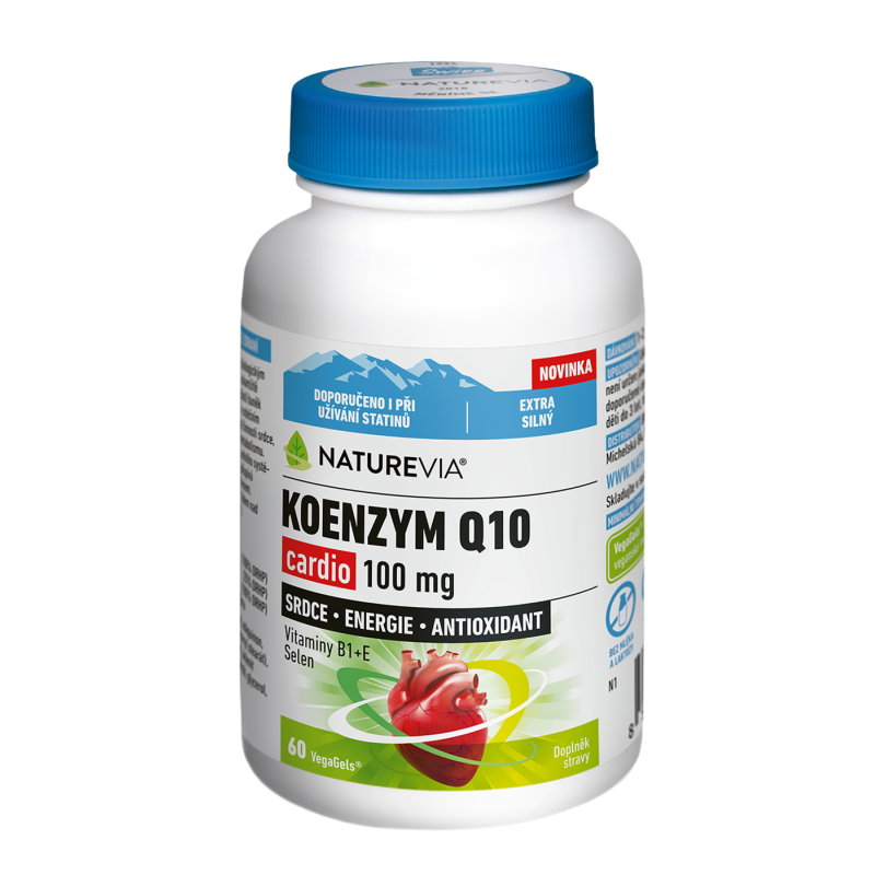 NATUREVIA Koenzym Q10 Cardio 100 mg 60 kapslí