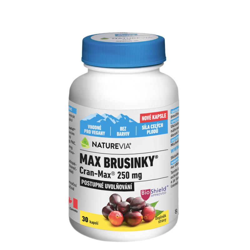 NATUREVIA Max brusinky cran-max 30 kapslí