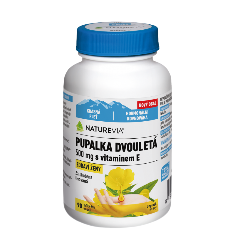 NATUREVIA Pupalka dvouletá s vitaminem E 90 kapslí