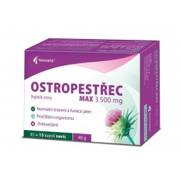 NOVENTIS Ostropestřec 3500 mg max 45+15 kapslí