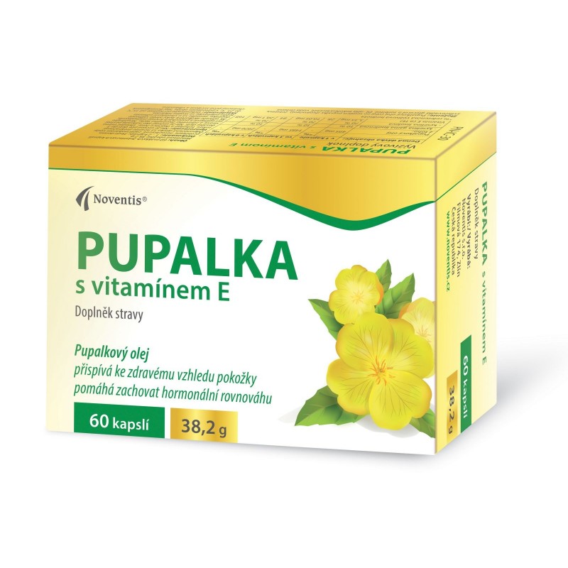 NOVENTIS Pupalka s vitamínem E 60 kapslí