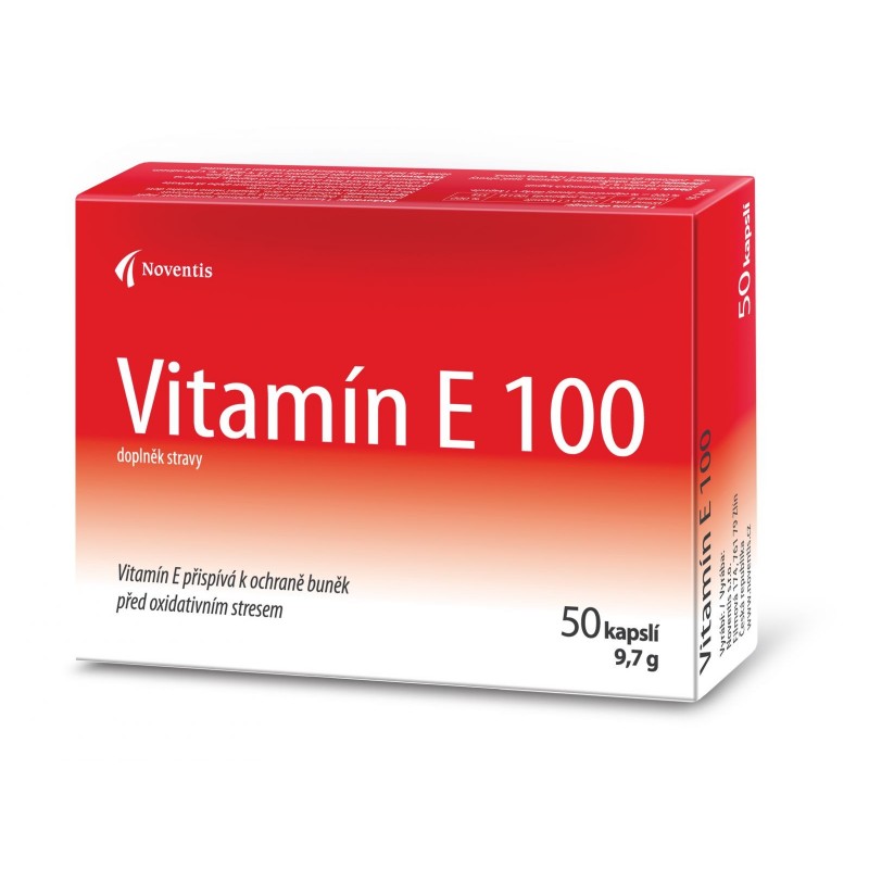 NOVENTIS Vitamín E 100 50 kapslí