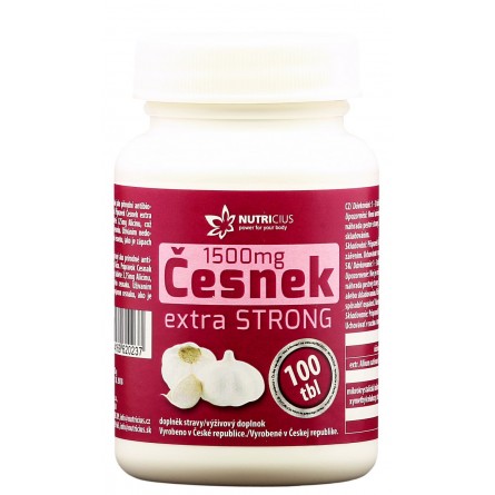 NUTRICIUS Česnek 1500 mg extra strong 100 tablet