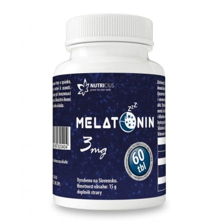 NUTRICIUS Melatonin 3 mg new extra 60 tablet