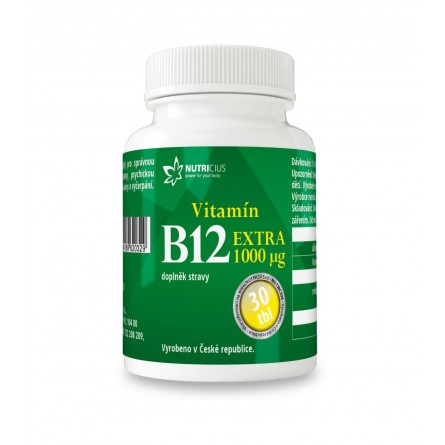 NUTRICIUS Vitamín B12 1000 mcg extra 30 tablet