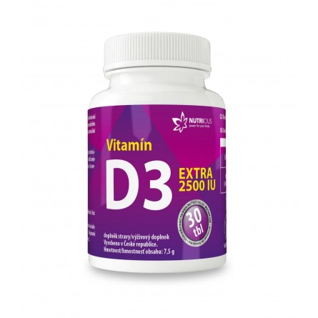 NUTRICIUS Vitamín D3 2500 IU extra 30 tablet