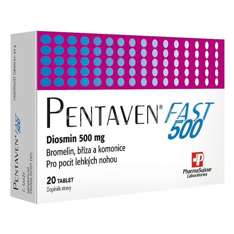 PHARMASUISSE Pentaven 500 fast 20 tablet