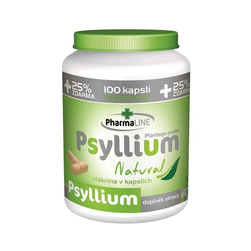 PHARMALINE Psyllium natural 100 kapslí