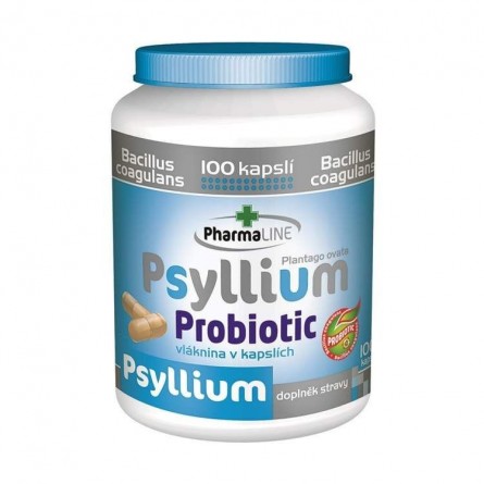 PHARMALINE Psyllium probiotic 100 kapslí