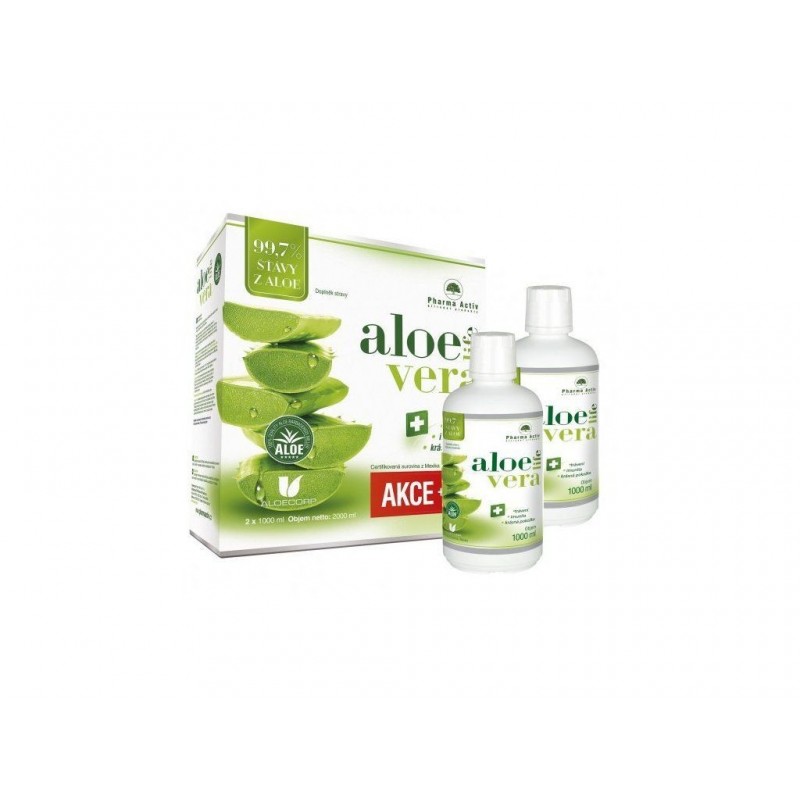 PHARMA ACTIV Aloe vera life 99,5% šťáva 2x1000 ml