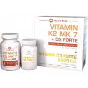 PHARMA ACTIV Vitamín K2 MK7 + D3 forte 125 tablet + D3 2000 I.U. forte 30 tablet