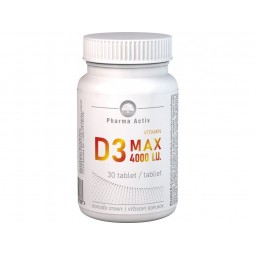 PHARMA ACTIV Vitamin D3 4000 I.U. max 30 tablet