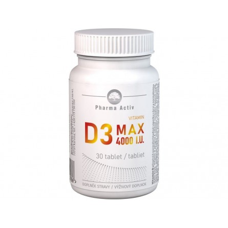 PHARMA ACTIV Vitamin D3 4000 I.U. max 30 tablet