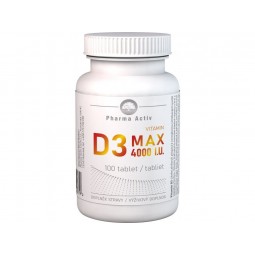 PHARMA ACTIV Vitamin D3 4000 I.U. max 100 tablet