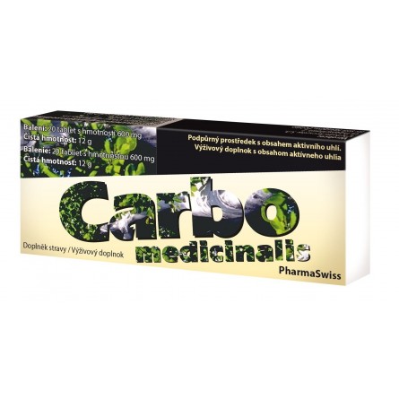 PHARMASWISS Carbo medicinalis 20 tablet