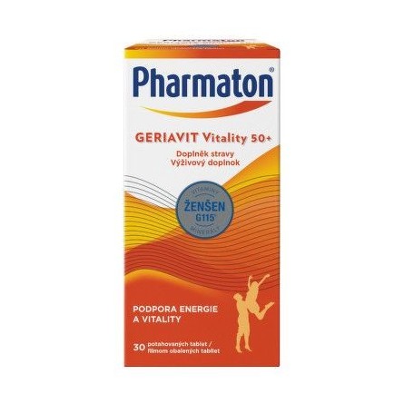 PHARMATON Geriavit vitality 50+ 100 tablet