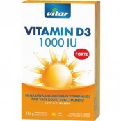 REVITAL Vitamin D3 1000 IU forte malina 90 tablet