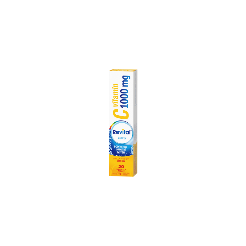 REVITAL Vitamin C 1000 mg citron 20 šumivých tablet