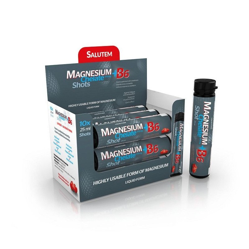 SALUTEM Magnesium chelate + B6 shot 10x25 ml