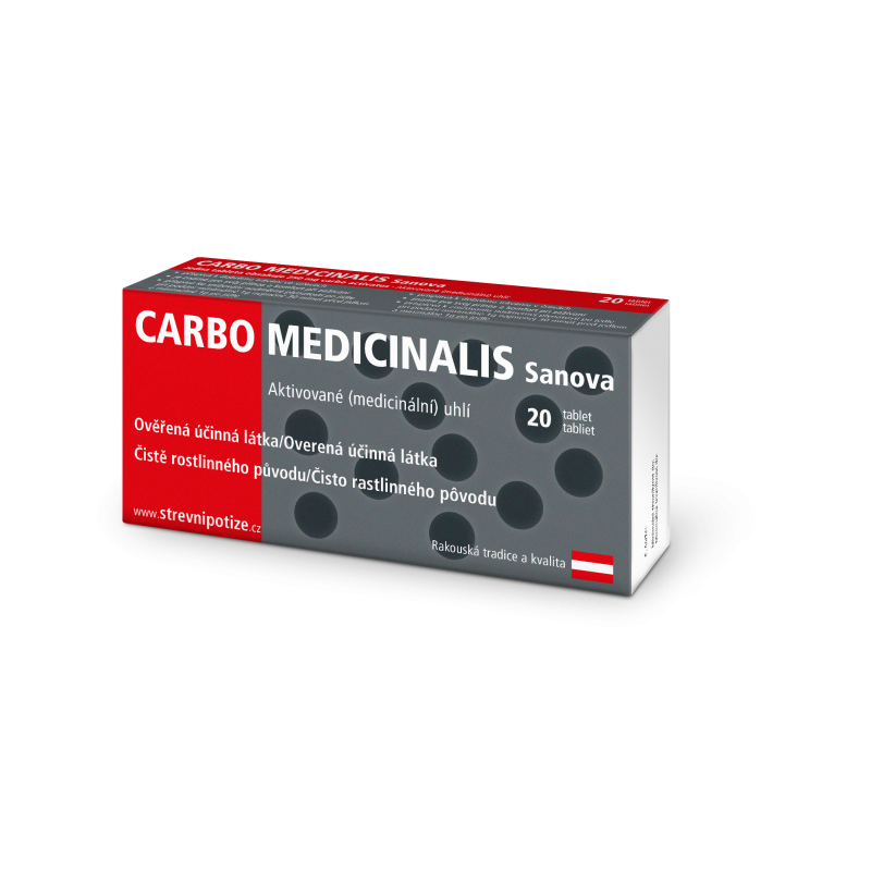SANOVA Carbo medicinalis 20 tablet