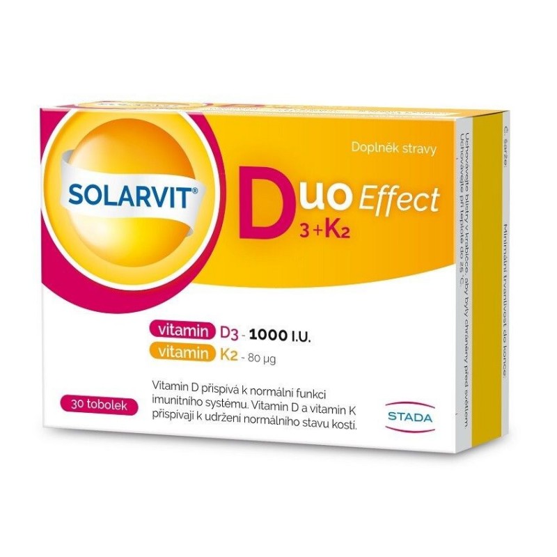 SOLARVIT Duo effect D3 + K2 30 tobolek