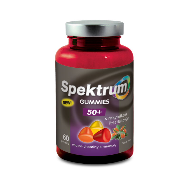 SPEKTRUM Gummies 50+ s rakytníkem 60 želatinových tablet