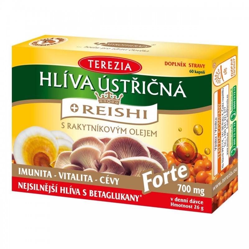 TEREZIA Hlíva ústřičná + reishi forte 60 kapslí