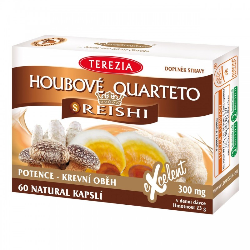 TEREZIA Houbové quarteto s reishi 60 kapslí