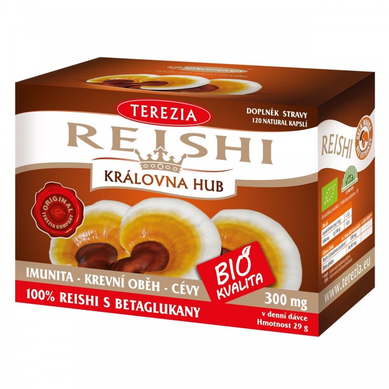 TEREZIA Reishi bio 120 kapslí