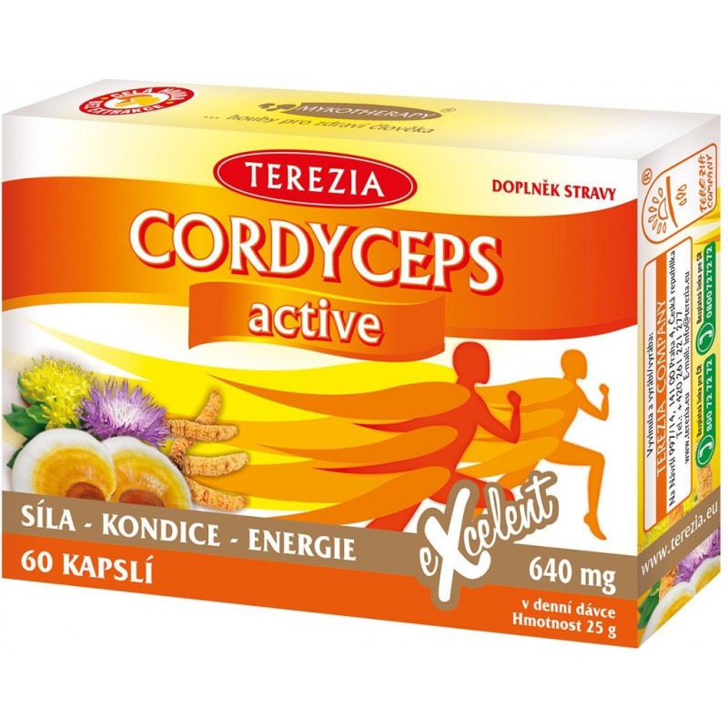 TEREZIA Cordyceps active 60 kapslí