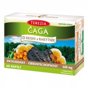 TEREZIA Čaga + reishi a rakytník 60 kapslí