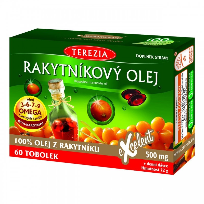 TEREZIA Rakytníkový olej 100% 60 tobolek