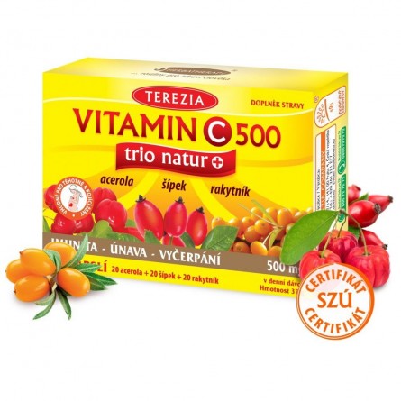 TEREZIA Vitamin C 500 mg 60 kapslí