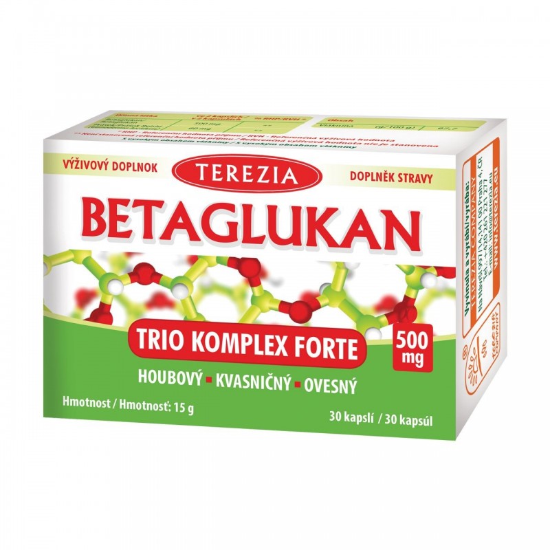 TEREZIA Betaglukan 500 mg forte 30 kapslí