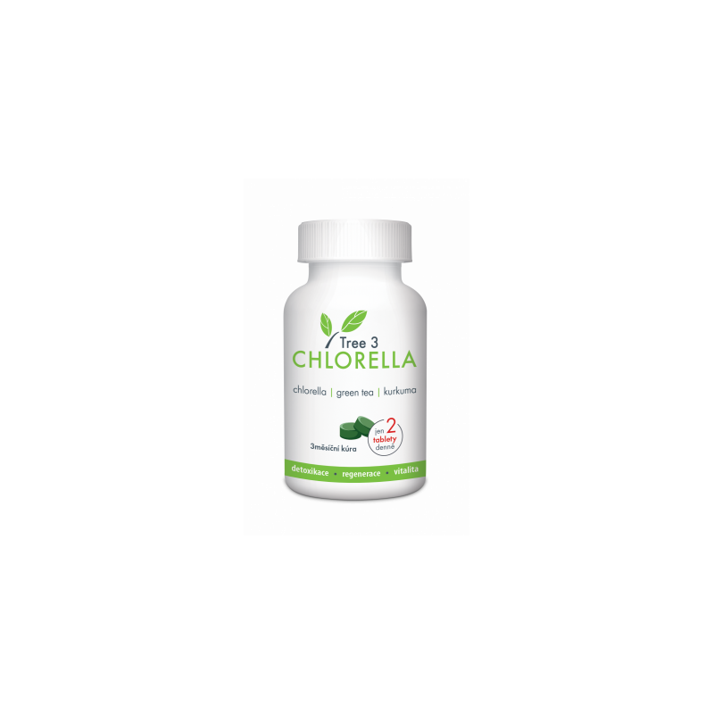 TREE 3 Chlorella 3 měsíční kúra 180 tablet