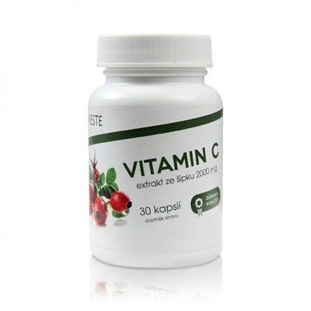 VIESTE Vitamin C extrakt ze šípku 2000 mg 30 kapslí