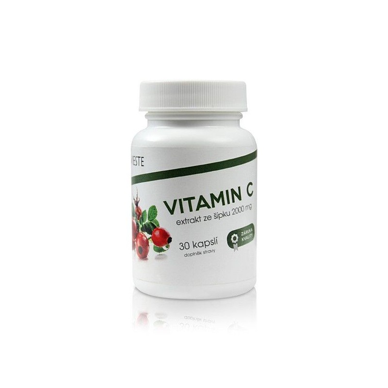 VIESTE Vitamin C extrakt ze šípku 2000 mg 30 kapslí