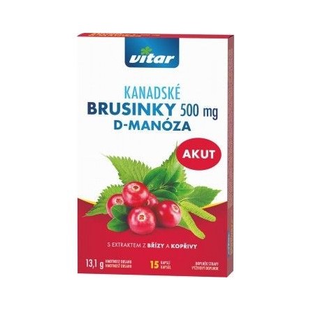 VITAR Kanadské brusinky akut 15 kapslí