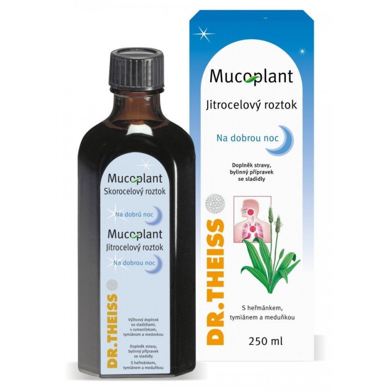 MUCOPLANT Jitrocelový roztok na dobrou noc 250 ml