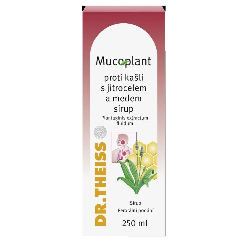 MUCOPLANT Sirup proti kašli s jitrocelem a medem 250 ml