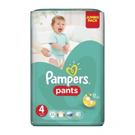 Pampers kalhotkové plenky Jumbo Pack S4 52 ks