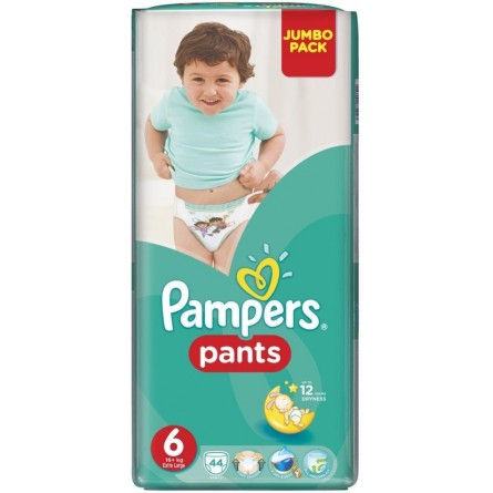 Pampers kalhotkové plenky Jumbo Pack S6 44 ks