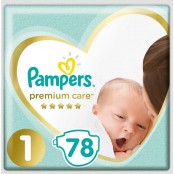 Pampers Premium Care 1 Newborn 78 ks