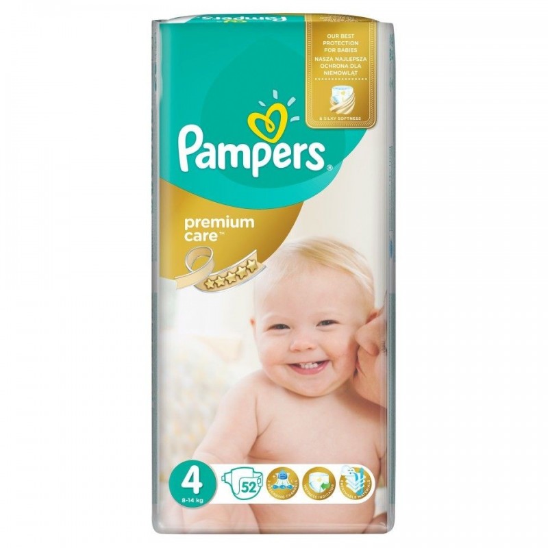 Pampers Premium Care 4 Maxi 52 ks