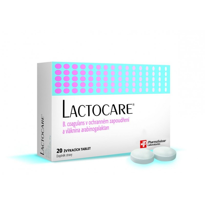 PHARMASUISSE Lactocare 20 žvýkacích tablet
