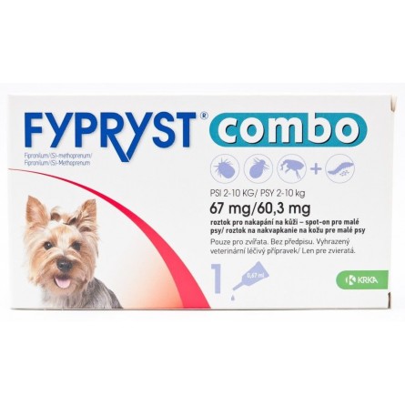 FYPRYST Combo pro psy 2-10 kg roztok na kůži 1x0,67 ml