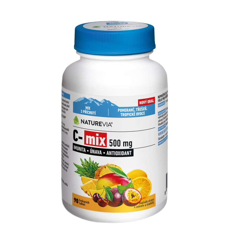 NATUREVIA C-mix 500 mg 90 žvýkacích tablet