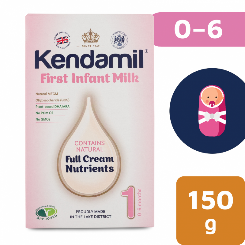 KENDAMIL kojenecké mléko 1 (150 g) DHA+, cestovní/testovací balení