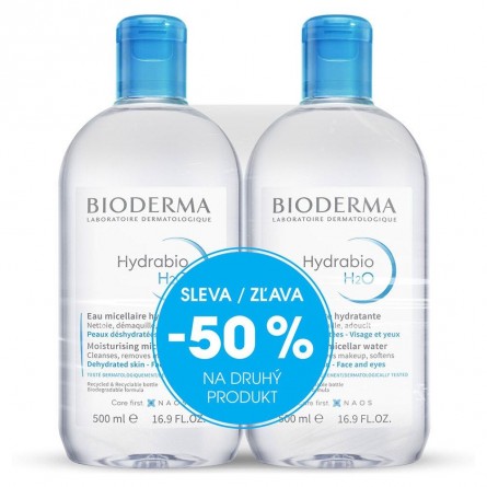 BIODERMA Hydrabio H2O 500 ml 1+1